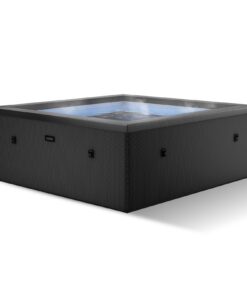 Wave Garda | 4-Person Eco Foam Hot Tub | Integrated Heater | Charcoal Black