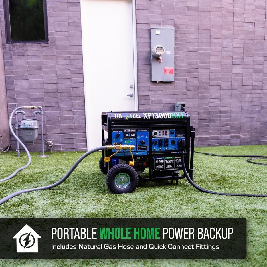 DuroMax XP13000HXT 13,000 Watt Electric Start Tri-Fuel Portable Generator w/ CO Alert - Image 6