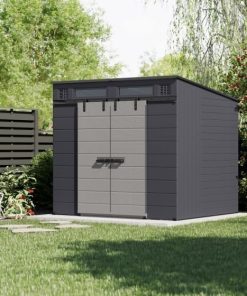 Suncast Modernist® 8 ft. x 7 ft. Dual Barn Door Storage Shed